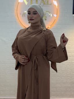 Marron  🇹🇷Hijab Tulum  1