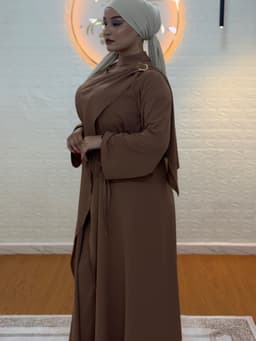 Marron  🇹🇷Hijab Tulum  3