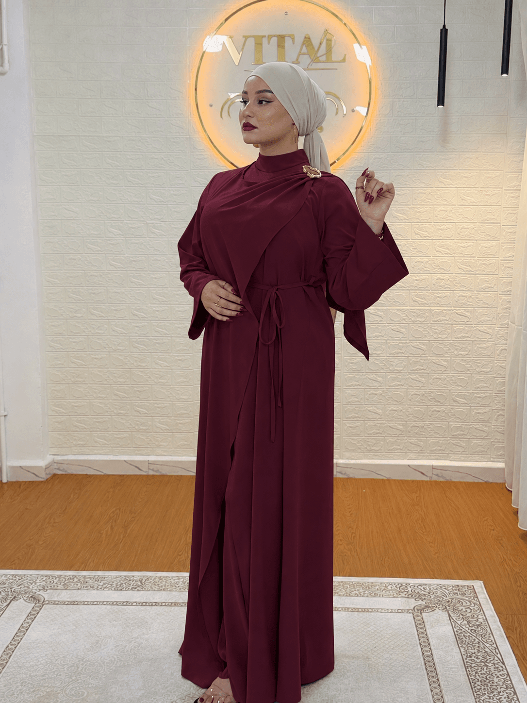 Burgundy 🇹🇷Hijab Tulum